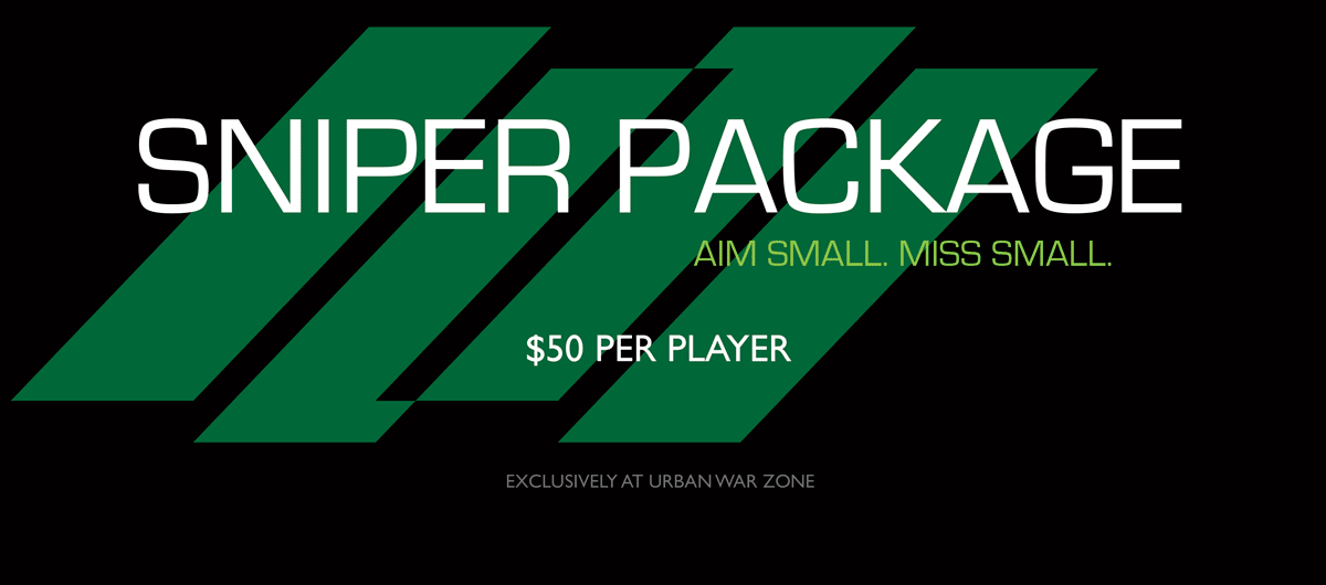Unlimited paintball refills with the Sniper Paintball Package Unlimited paintball refills with the Sniper Paintball Package